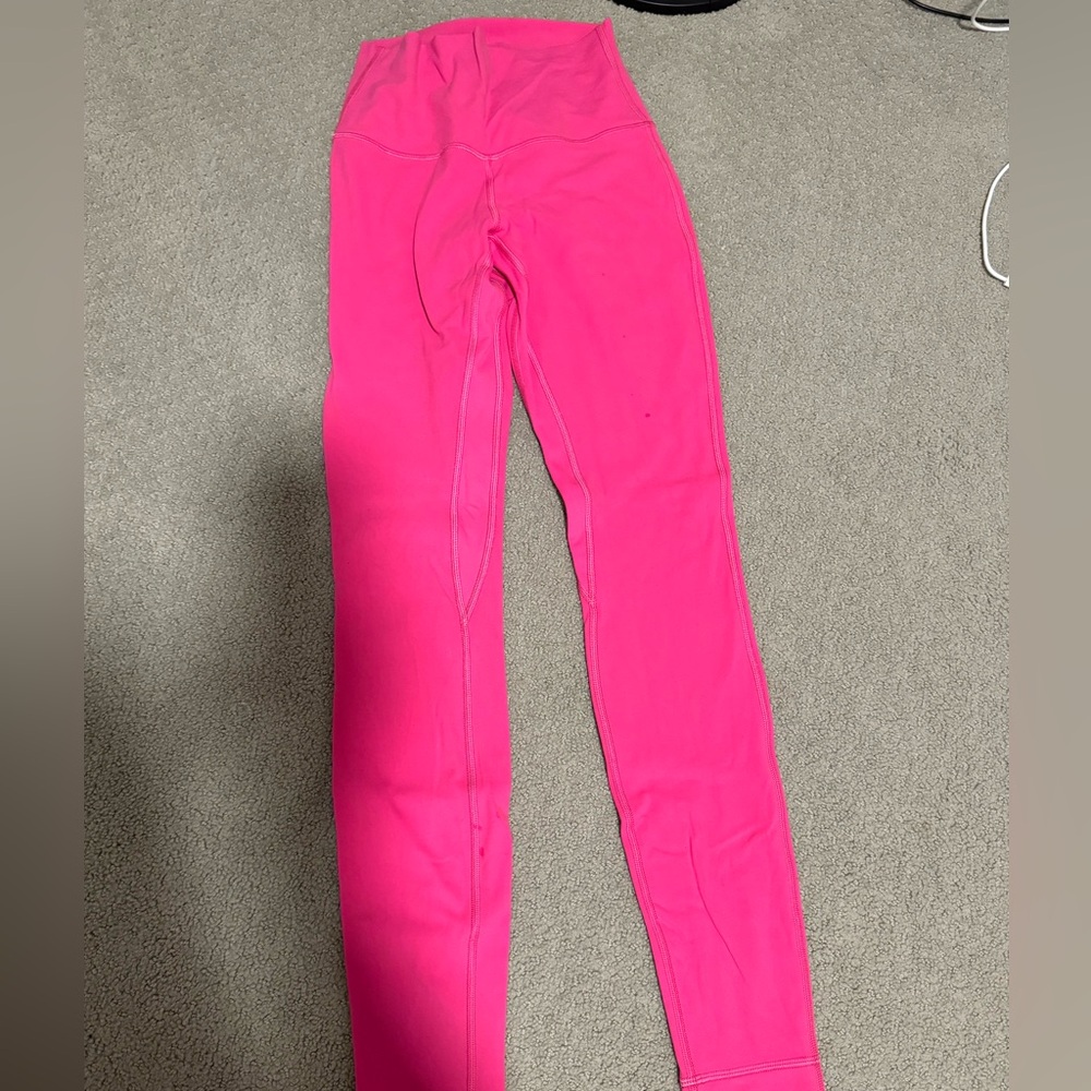 Lululemon sonic pink leggings | size: 4 | great for school or errands